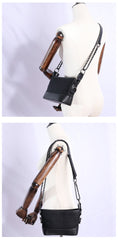 Womens Nylon Leather Shoulder Purse Womens Black Diamond Nylon Chain Shoulder Purse Nylon Chain Purse for Ladies