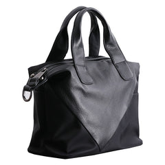 Womens Nylon Leather Small Handbags Womens Black Nylon Shoulder Purse for Ladies