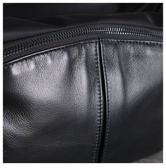 Womens Nylon Leather Small Shoulder Purse Womens Black Nylon Crossbody Purse Nylon Work Shoulder Purse for Ladies