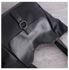 Womens Nylon Leather Tote Womens Black Nylon Totes Purse Nylon Tote Purse for Ladies