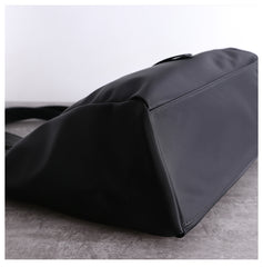 Womens Nylon Leather Tote Womens Black Nylon Totes Purse Nylon Tote Purse for Ladies