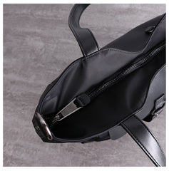 Womens Nylon Leather Tote Womens Black Nylon Totes Purse Nylon Tote Purse for Ladies