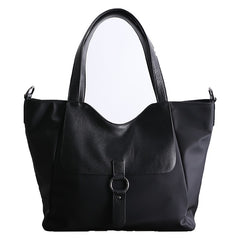 Womens Nylon Leather Tote Womens Black Nylon Totes Purse Nylon Tote Purse for Ladies