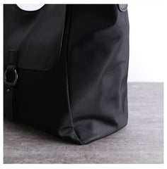 Womens Nylon Leather Tote Womens Black Nylon Totes Purse Nylon Tote Purse for Ladies