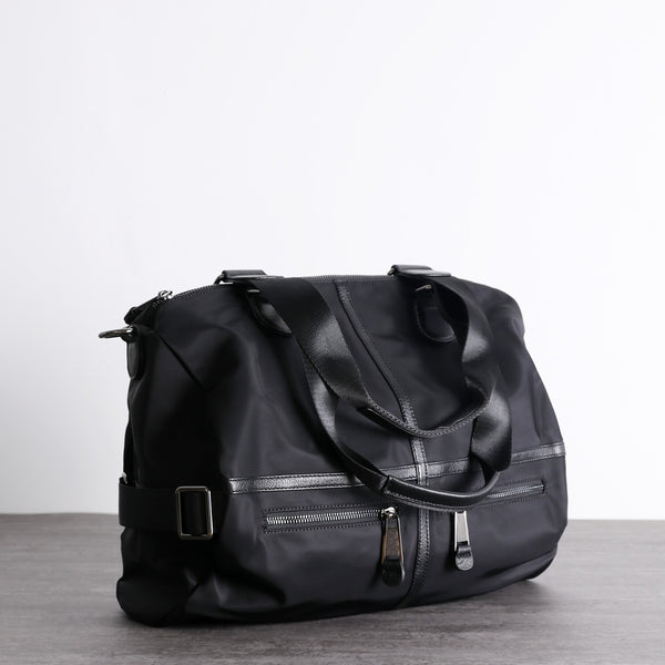Womens Nylon Leather Travel Shoulder Handbags Womens - Back View