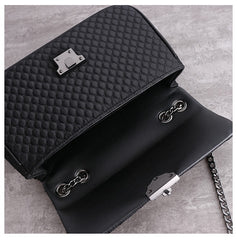 Womens Nylon Mini Shoulder Purse Womens Black Diamond Nylon Chain Shoulder Purse Nylon Chain Purse for Ladies