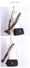 Womens Nylon Mini Shoulder Purse Womens Black Diamond Nylon Chain Shoulder Purse Nylon Chain Purse for Ladies