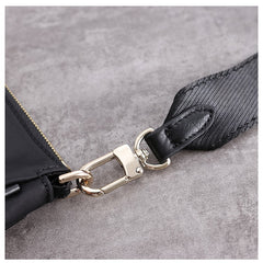 Womens Nylon Mini Shoulder Purse Womens Black Nylon Chain Shoulder Purse Nylon Chain Purse for Ladies
