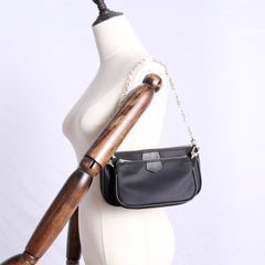 Womens Nylon Mini Shoulder Purse Womens Black Nylon Chain Shoulder Purse Nylon Chain Purse for Ladies