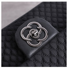 Womens Nylon Shoulder Purses Womens Black Diamond Nylon Chain Shoulder Purse Nylon Chain Purse for Ladies