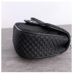 Womens Nylon Shoulder Purses Womens Black Diamond Nylon Chain Shoulder Purse Nylon Chain Purse for Ladies