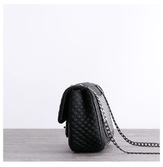 Womens Nylon Shoulder Purses Womens Black Diamond Nylon Chain Shoulder Purse Nylon Chain Purse for Ladies
