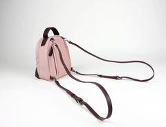 Womens Nylon Small Backpack Purse Light Gray Convertible Crossbody Bag Nylon Backpack Shoulder Bag for Ladies