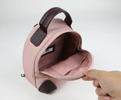 Womens Nylon Small Backpack Purse Wine Convertible Crossbody Bag Nylon Backpack Shoulder Bag for Ladies