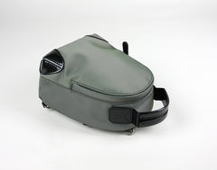 Womens Nylon Small Backpack Purse Light Green Convertible Crossbody Bag Nylon Backpack Shoulder Bag for Ladies
