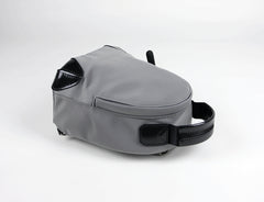 Womens Nylon Small Backpack Purse Light Gray Convertible Crossbody Bag Nylon Backpack Shoulder Bag for Ladies
