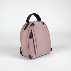 Womens Nylon Small Backpack Purse Black&Orange Convertible Crossbody Bag Nylon Backpack Shoulder Bag for Ladies
