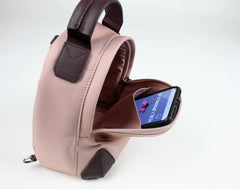 Womens Nylon Small Backpack Purse Light Gray Convertible Crossbody Bag Nylon Backpack Shoulder Bag for Ladies