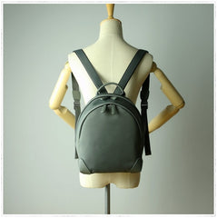 Womens Nylon Small Backpack Purse Dark Gray Best Mini Backpack Purse Nylon Rucksack for Ladies