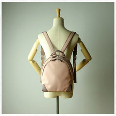 Womens Nylon Small Backpack Purse Light Gray&Yellow Best Mini Backpack Purse Nylon Rucksack for Ladies