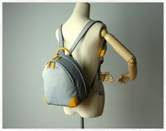 Womens Nylon Small Backpack Purse Coffee Best Mini Backpack Purse Nylon Rucksack for Ladies