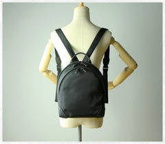 Womens Nylon Small Backpack Purse Dark Gray Best Mini Backpack Purse Nylon Rucksack for Ladies
