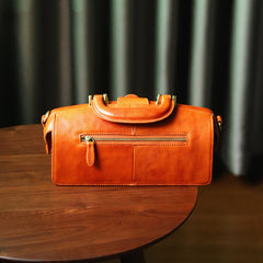 Womens Tan Leather Doctor Handbag Purses Vintage Handmade Doctor Crossbody Purse for Women