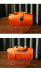 Womens Black Leather Doctor Handbag Purses Vintage Handmade Doctor Crossbody Purse for Women