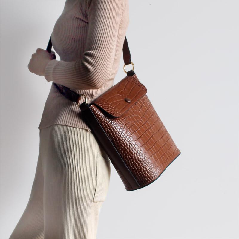 Stylish Ostrich Leather Purse Crossbody Shoulder Bag
