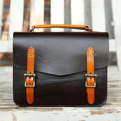 Womens Leather Satchel Bag Cambridge Green Structured Satchel Bag Purse - Annie Jewel
