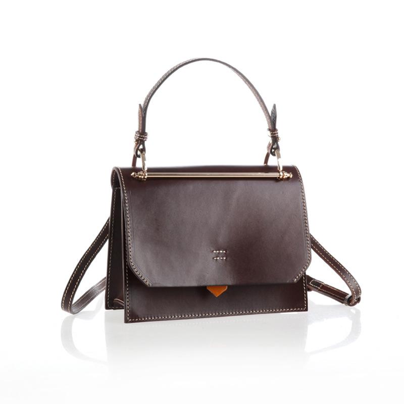 Messenger Crossbody Flap Over Bag Tobacco Brown