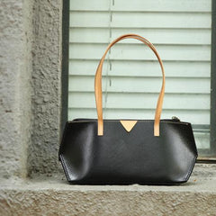 Womens Small Tote Handbags Leather Zip Top Tote Bag Purse - Annie Jewel