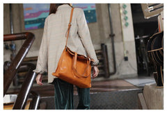 Fashion Brown Leather Womens Soft Leather Vertical Large Black Tote Shopper Bag SHoulder Bag Purse