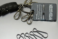 Handmade Motorcycle biker wallet key chain punk black heavy leather key holder