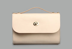 Handmade vintage leather crossbody small Satchel bag shoulder bag for women girl lady - EverHandmade