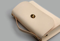 Handmade vintage leather crossbody small Satchel bag shoulder bag for women girl lady - EverHandmade