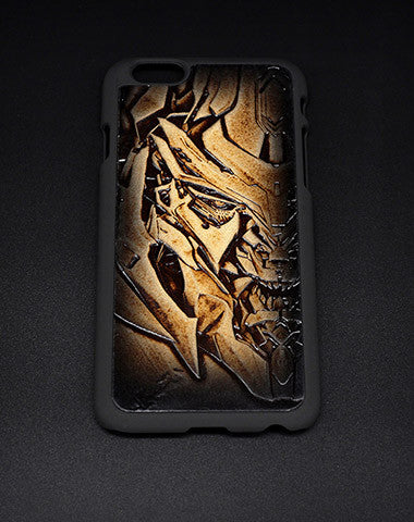 Handmade Transformers Decepticons Megatron carved leather plastic phone case iphone custom phone case - EverHandmade