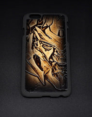 Handmade Transformers Decepticons Megatron carved leather plastic phone case iphone custom phone case