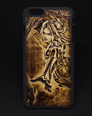 Handmade Irelia LOL_League-of-legends carved leather plastic phone case iphone custom phone case
