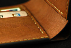Handmade leather wallet Hobbit2 The Desolation Of Smaug carved leather custom billfold wallet for men - EverHandmade