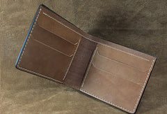 Handmade League of Legends LOL JINX carved leather custom billfold wallet for men gamers