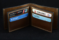 Handmade leather wallet Predator carved leather custom billfold wallet for men - EverHandmade