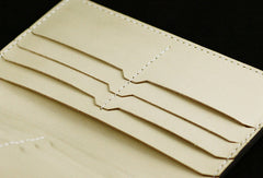 Handmad eleather men wallet floral carved leather custom long wallet w/card holders for men/women - EverHandmade