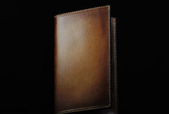 Handmade leather men wallet diablo3 carved leather custom long wallet w/card holders for men