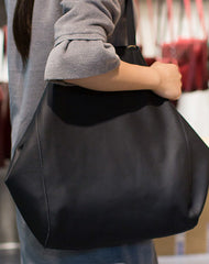 Handmade Leather vintage Big Large tote bag coffee black for women leather shoulder bag