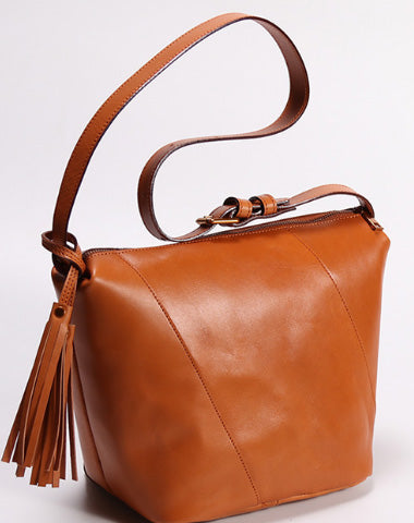 Handmade Leather Messenger Bag Purse Satchel Bag Leather Shoulder Bag for Women - EverHandmade