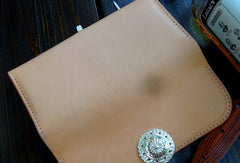 Handmade wallet leather long natural leather Long clutch wallet for women