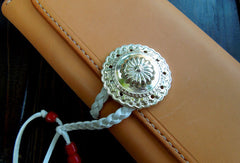 Handmade wallet leather long natural leather Long clutch wallet for women