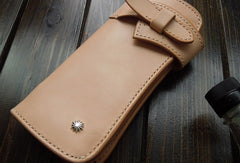 Handmade leather chain biker wallet bifold trucker wallets Chain Long wallets for men - EverHandmade