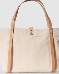 Handmade Canvas Leather purse handbag shoulder bag for women leather tote bag - EverHandmade